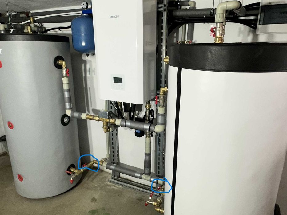 Pompa ciepła AURATSU 8kW z bojlerem, buforem i montażem.