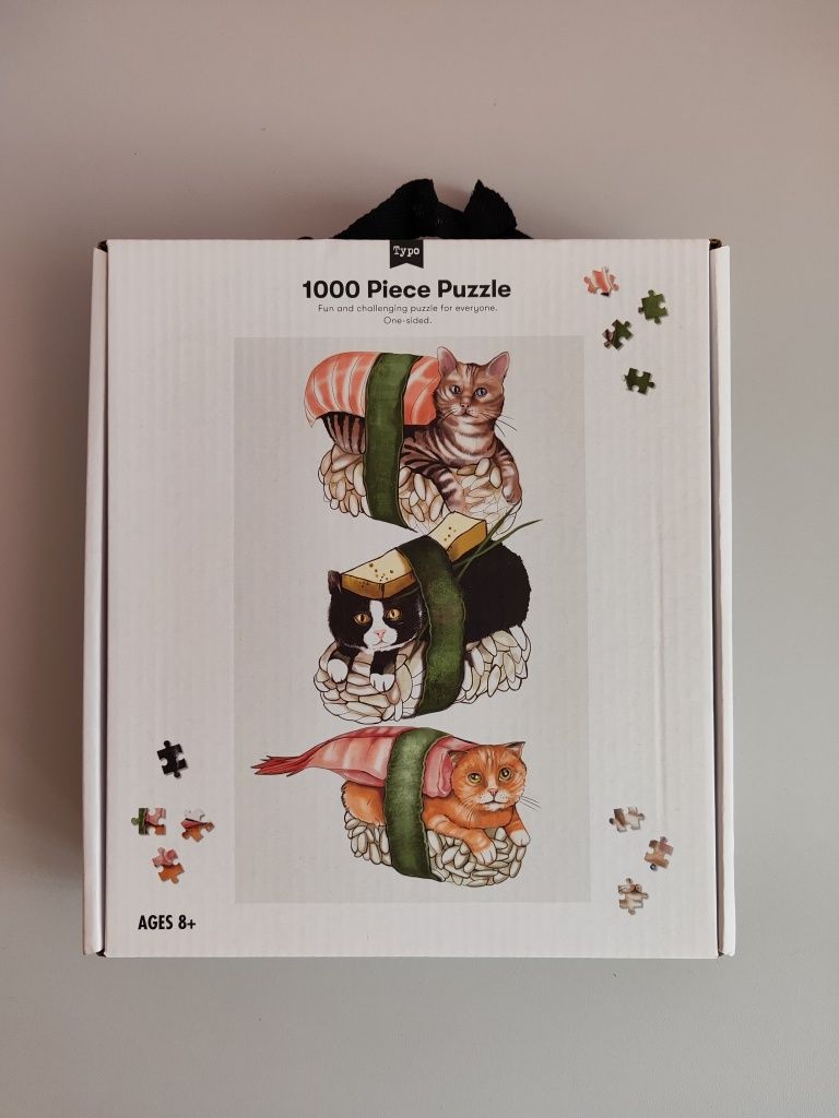 Puzzle 1000 elementów koty sushi