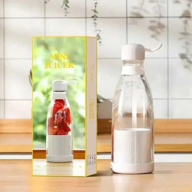 Портативний блендер у пляшці Mini Juicer, пляшка для смузі