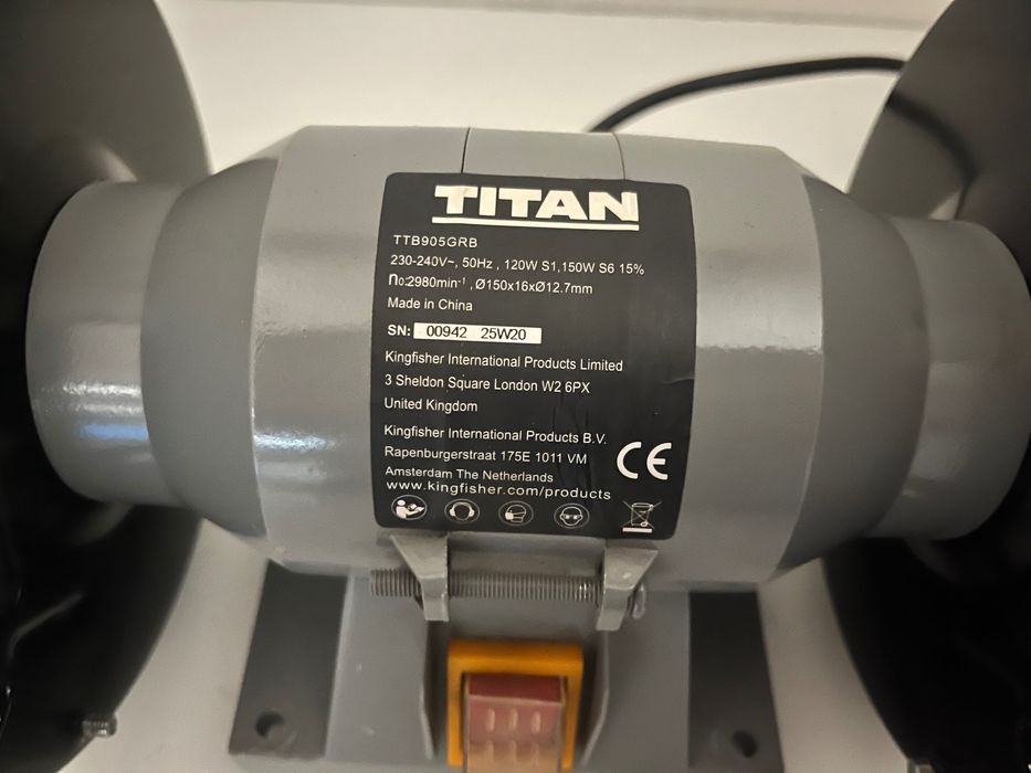 Szlifierka stołowa Titan TTB905GRB 150MM 240V