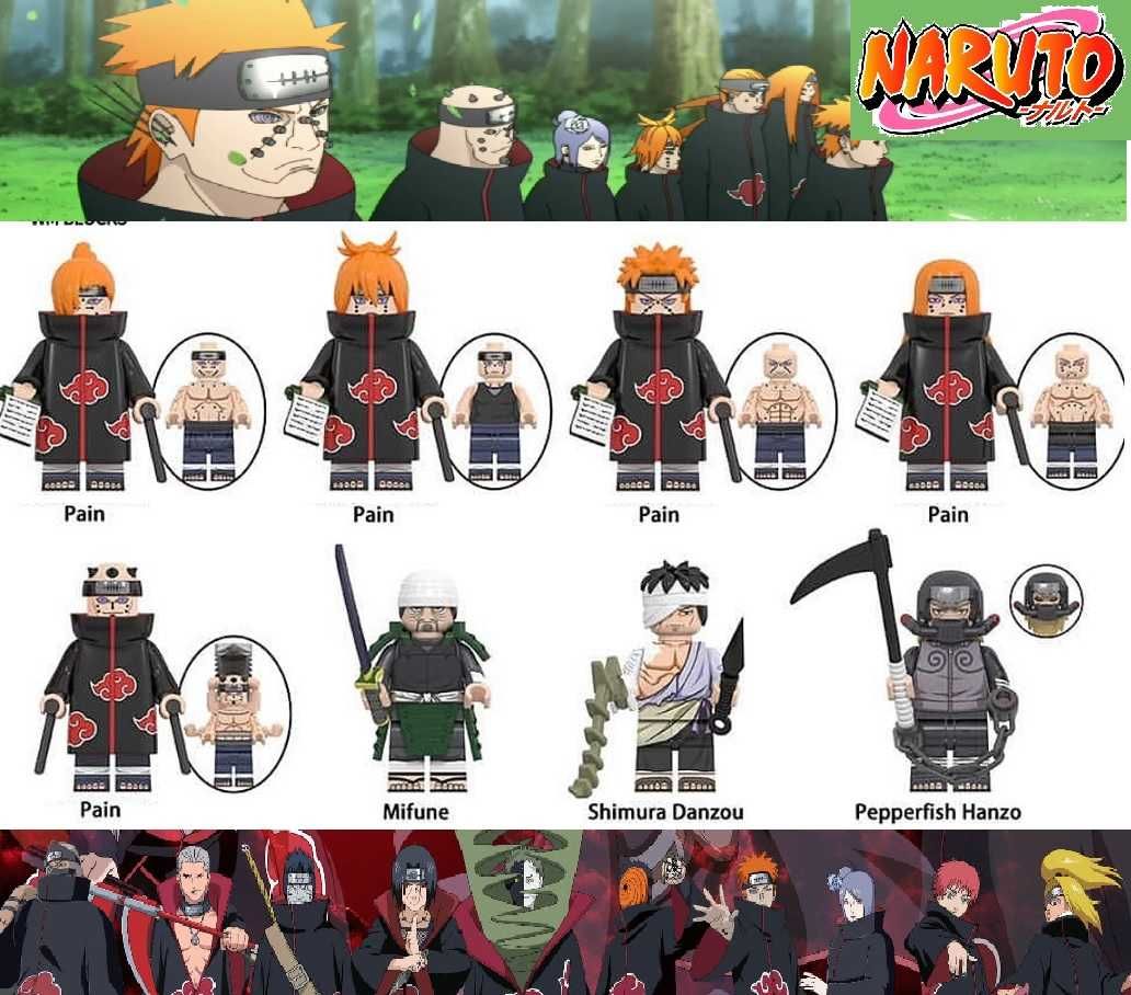 Coleção de bonecos minifiguras Naruto nº24 (compatíveis Lego)