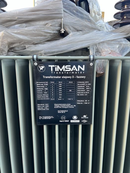 Transformator olejowy 1600/15/0,42 - Nowy