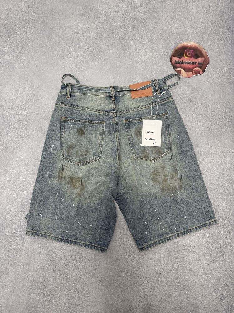 шорты Acne Studios Paainted jeans shorts S M L