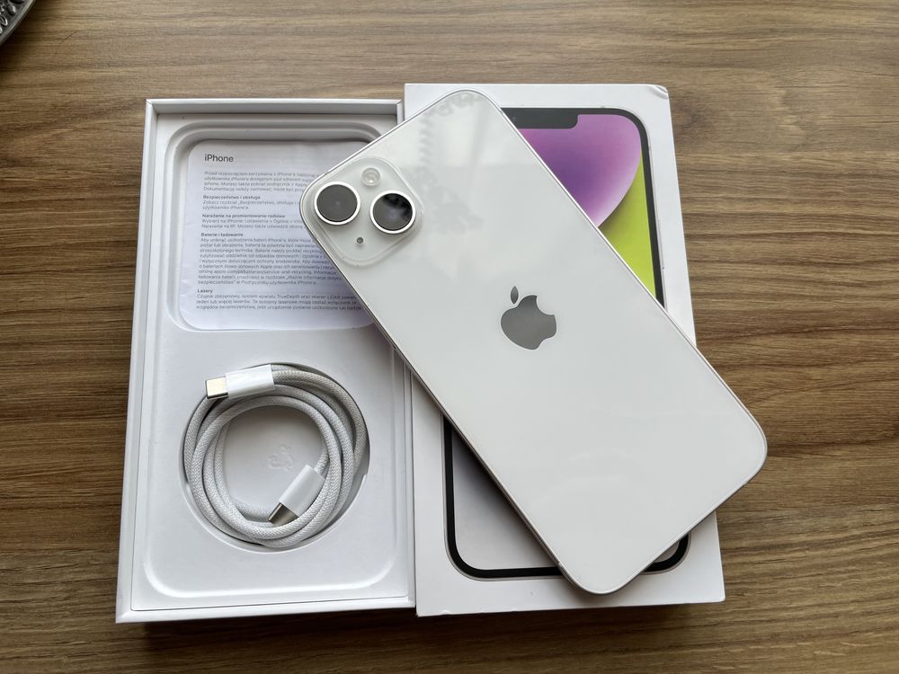 Iphone Aplle 14 Plus 512GB Starlight/A2886/Bat85%/Idealny!