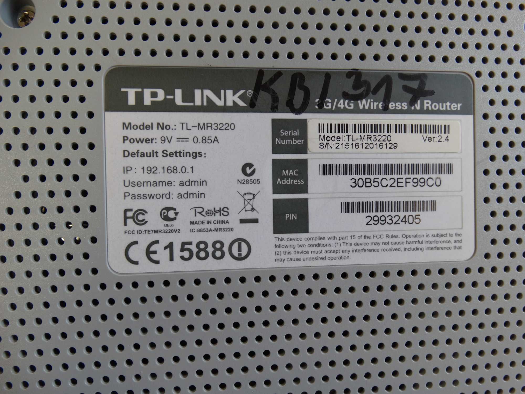 Modem TP- LInk TL- MR3220