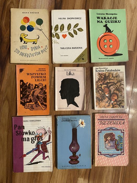 Książki dla młodzieży  9 szt