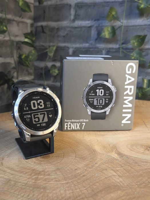 Smartwatch Garmin Fenix 7 Silver Zegarek Sportowy
