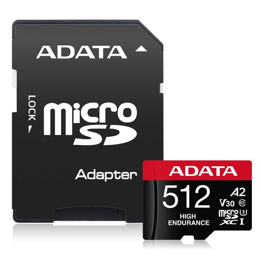 Adata Karta microSD XC High Endurance 512GB UHS1 U3 V30 A2 100MB/s