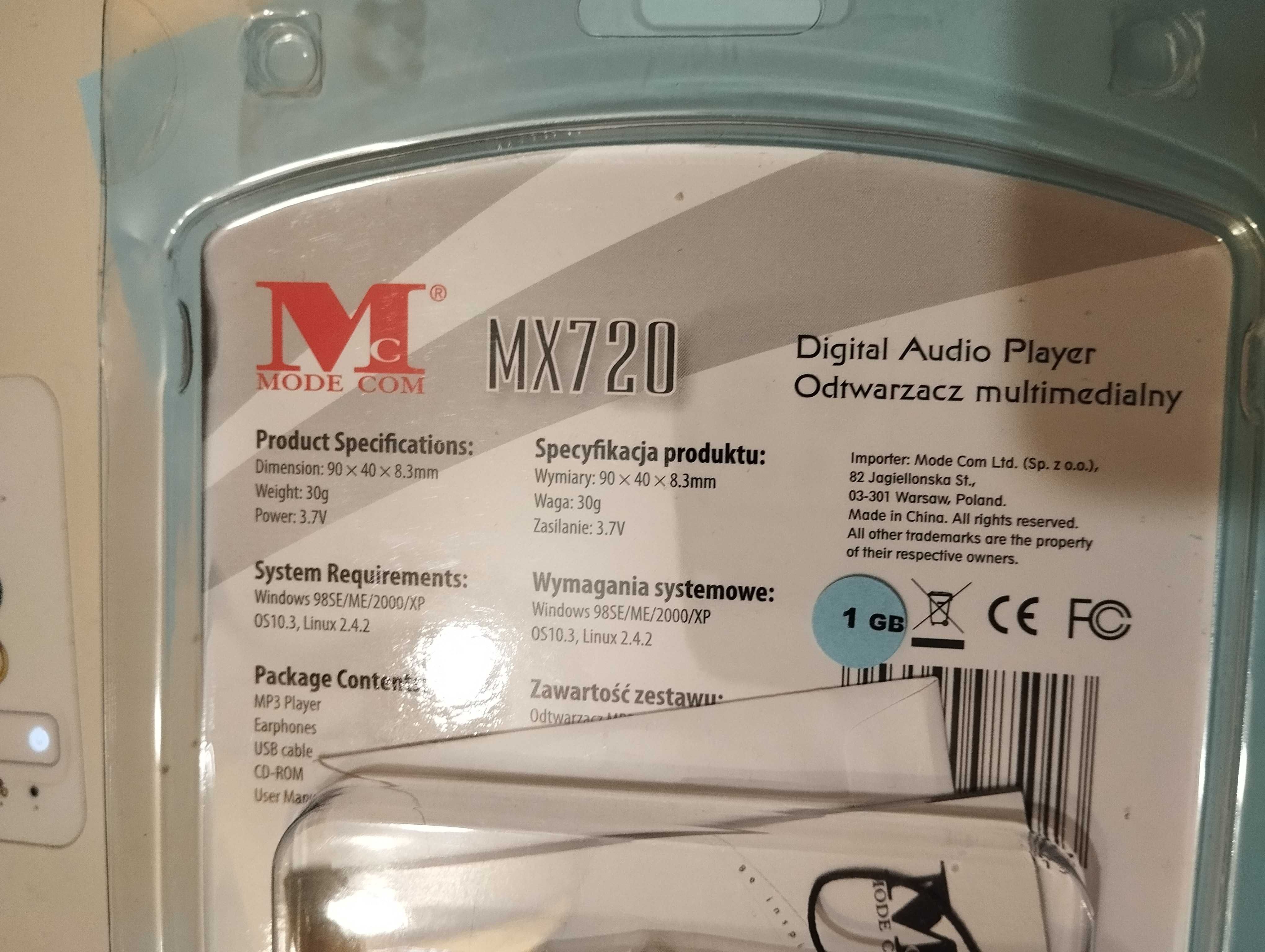 Odtwarzacz multimedialny MX720
