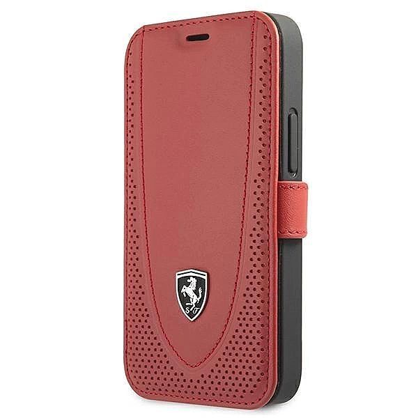 Etui Ferrari Off Track Perforated na iPhone 12 mini - czerwone