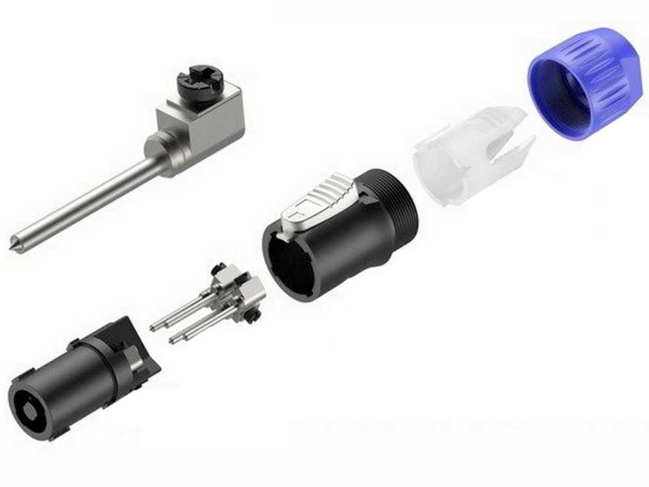 RP031 - Złącze SPEAKON 4P wtyk kablowy (czarne)