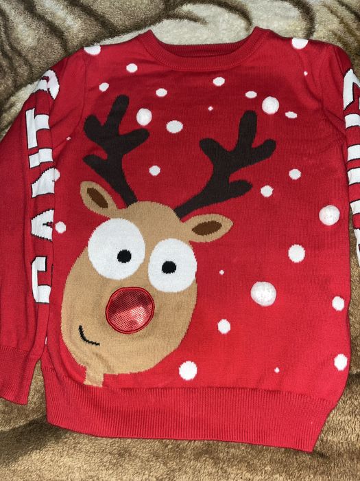 Светр новорічний 122-128