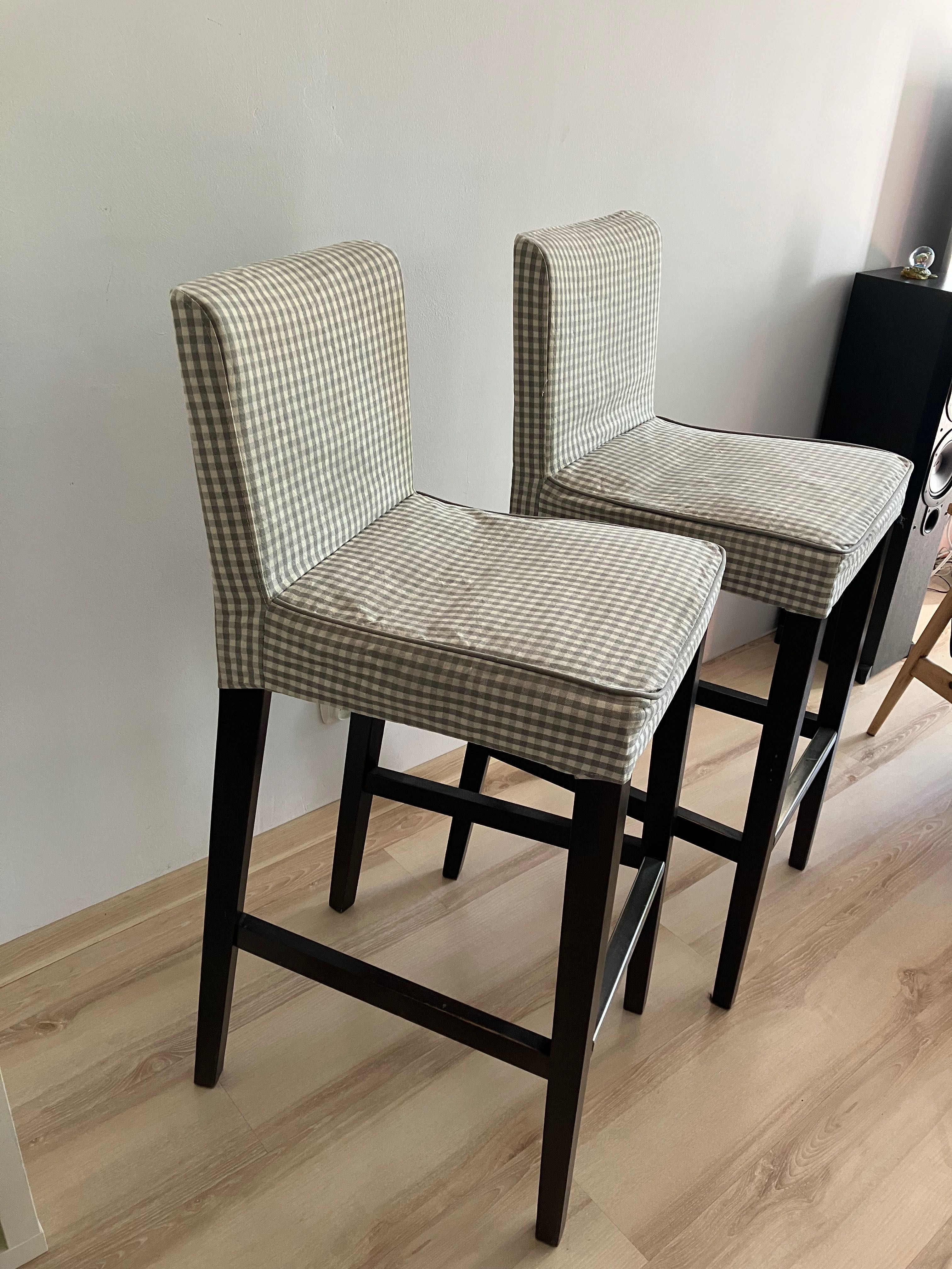Dwa krzesła barowe Ikea