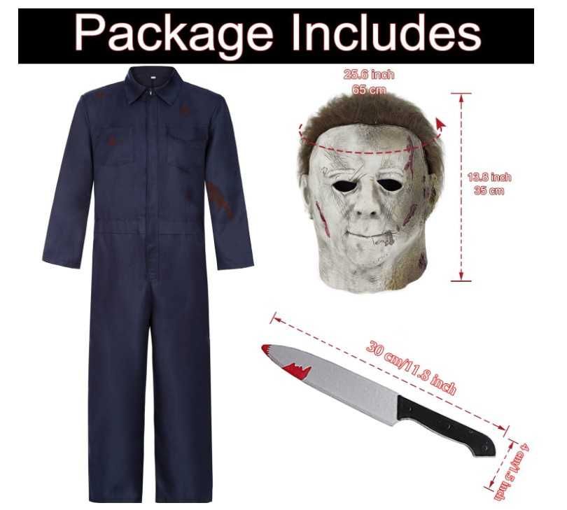 Kostium/przebranie Michael Myers 3-częściowy dla mężczyzn rozmiar XL