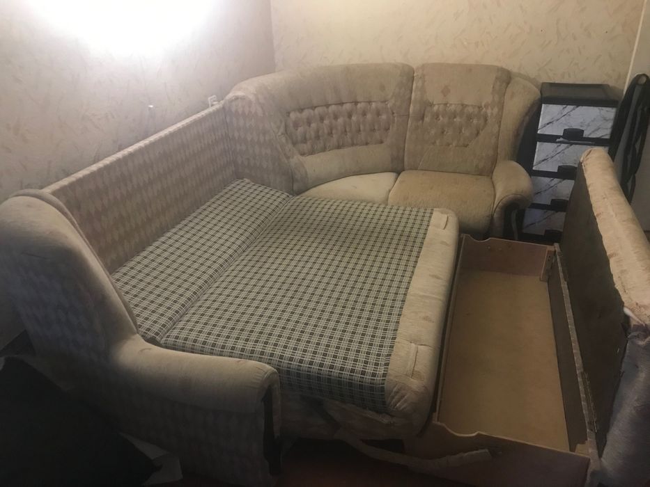 Диван угловой, раскладной, мягкий угол