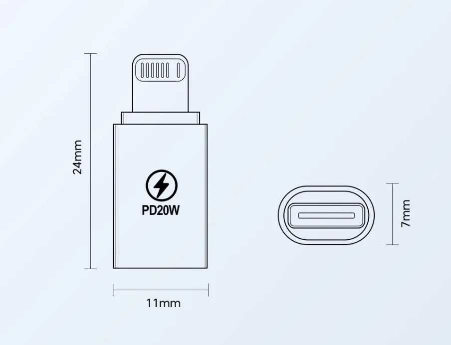 Переходник USB Type-C -> Lightning