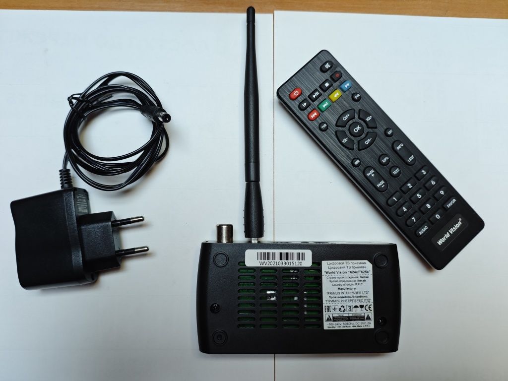 Тюнер DVB-C/T2 world vision t624d3