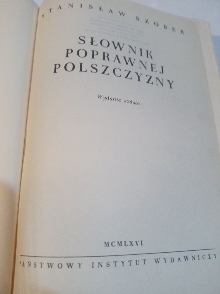 Słownik poprawnej polszczyzny - Stanisław Szober