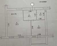 ЖК Мира 2!Продам 1 комнатную квартиру S-48м,можно перед 2-х(3 ОКНА) AS