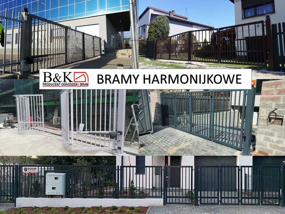 Brama harmonijkowa na wymiar B&K Security / solidny produkt na lata!