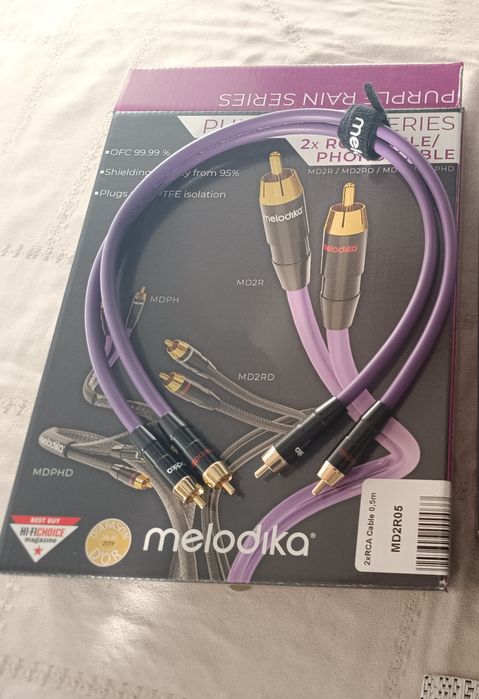 1 komplety kabli RCA Melodika MD2R05