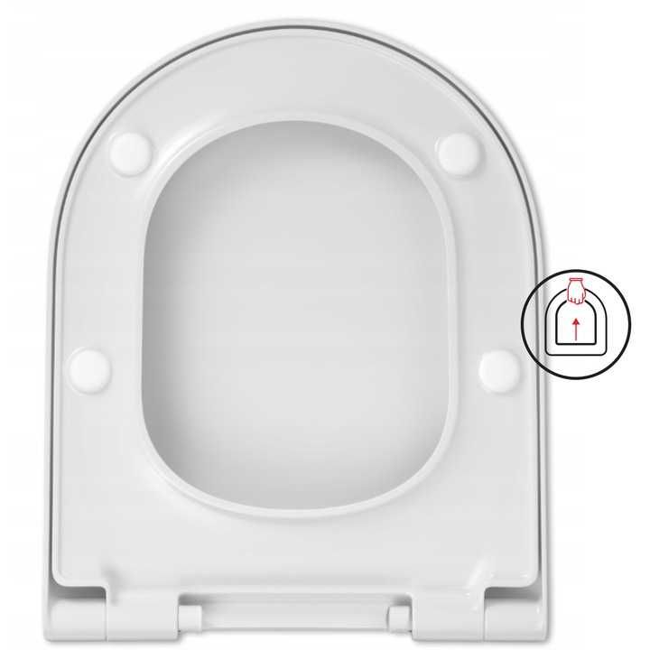 Deska sedesowa wc do CERSANIT IRYDA/MERIDA/CAPRI wolny opad, wypinana