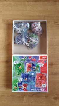 Puzzle Trefl dla dzieci 4 w 1-PJMASKS