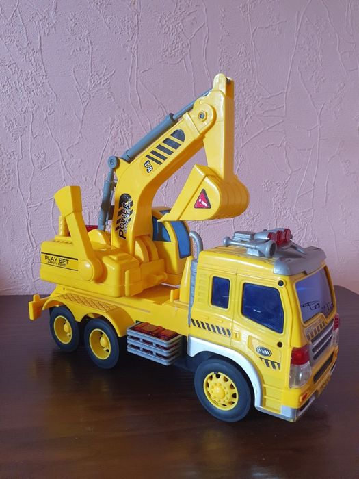 Экскаватор игрушка, свет, звук, машинки