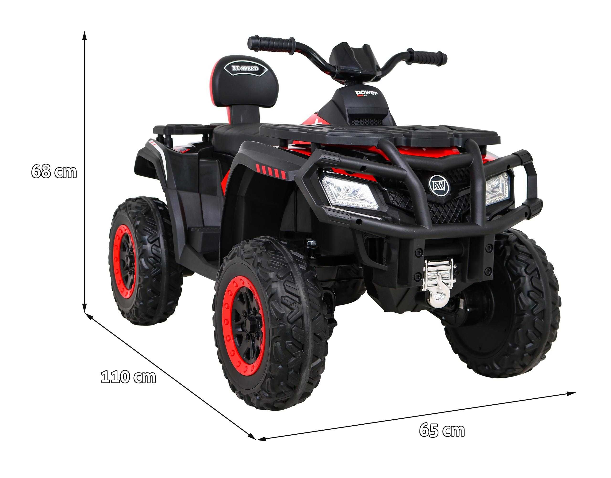 Pojazd Quad XT-SPEED 4x4 dla dzieci Czerwony S615