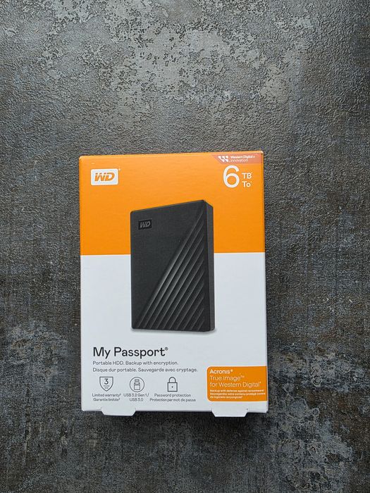 Dysk zewnętrzny WD My Passport 6TB