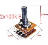 Potencjometr 2x100k B