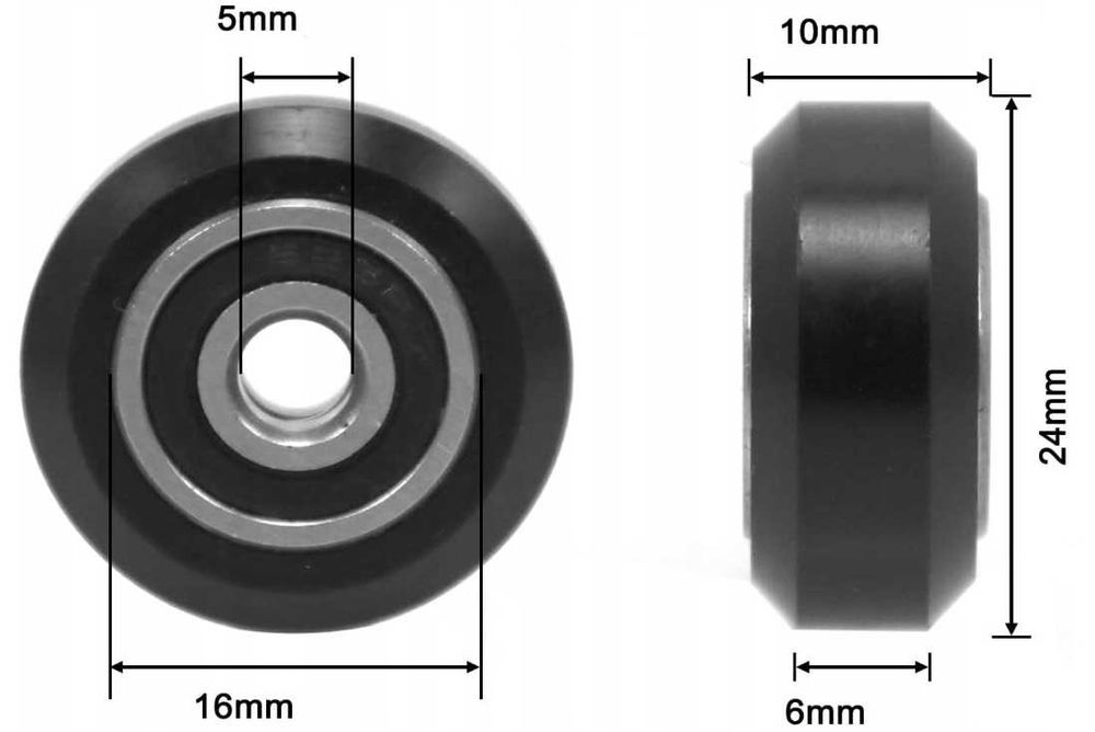 Rolka Łożysko Creality Ender 3 Ender 5 Drukarka 3D