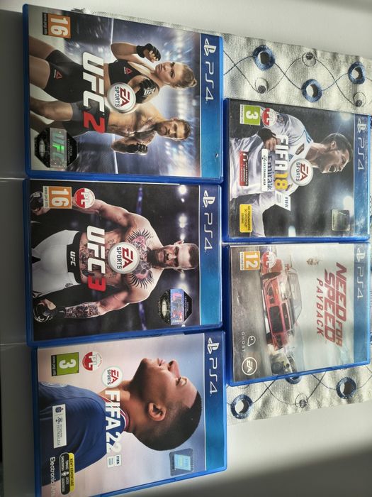 Gry PS4 (FIFA, UFC, Nfs)