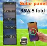 Ładowarka Solarna USB Turystyczna Panel Solarny 35W