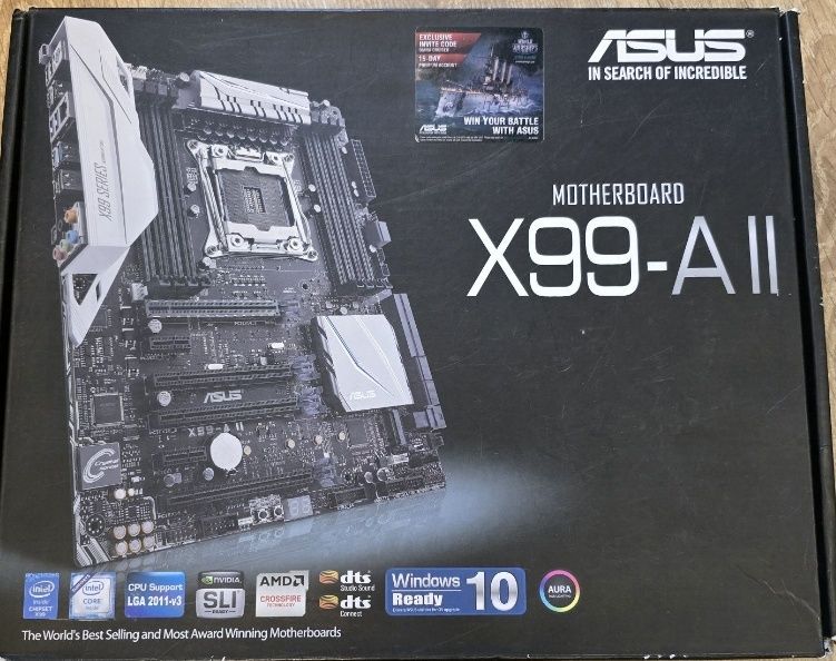 Материнська плата Asus X99-A II (s2011-3, Intel X99, PCI-Ex16)