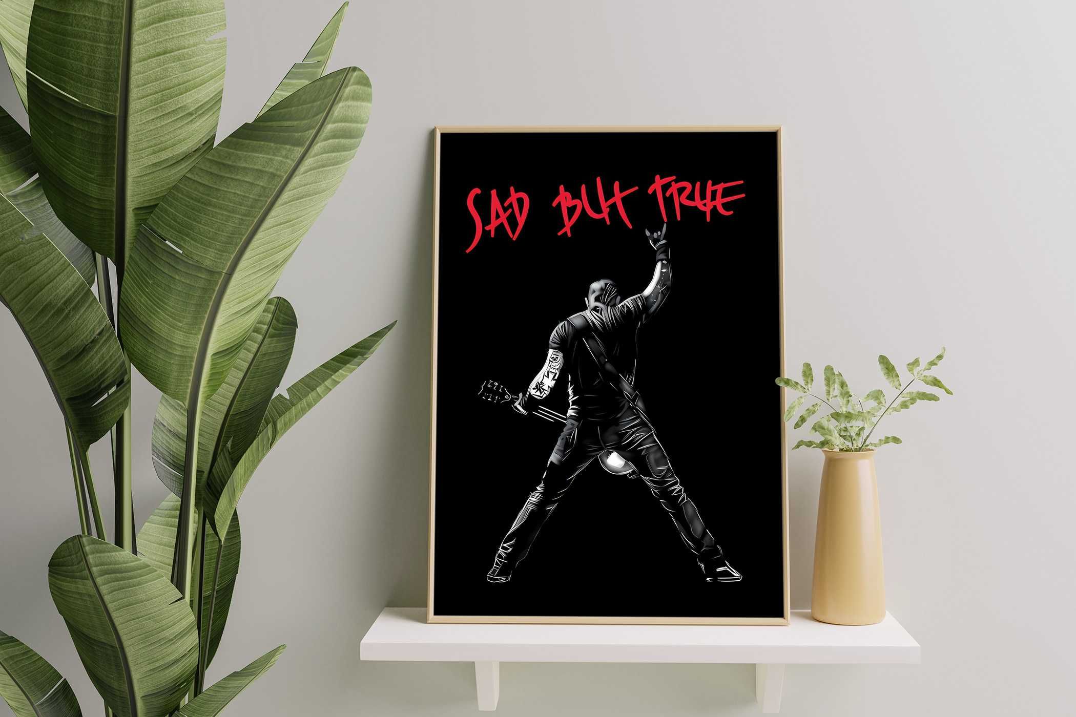 James Hatfield Metallica PLAKAT A3 Vintage - GRATIS