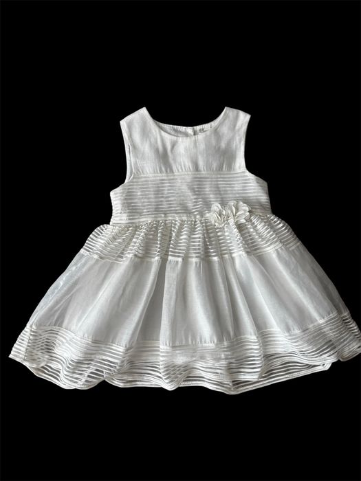 Biała sukienka H&M 80 na chrzest
