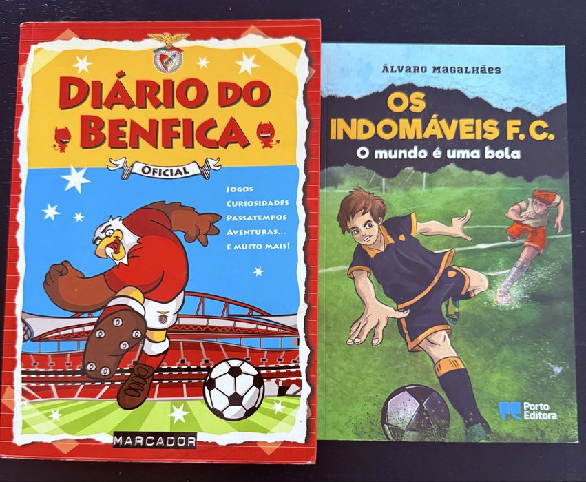 Livros Infantis sobre futebol - Benfica + os indomaveis (bom estado)