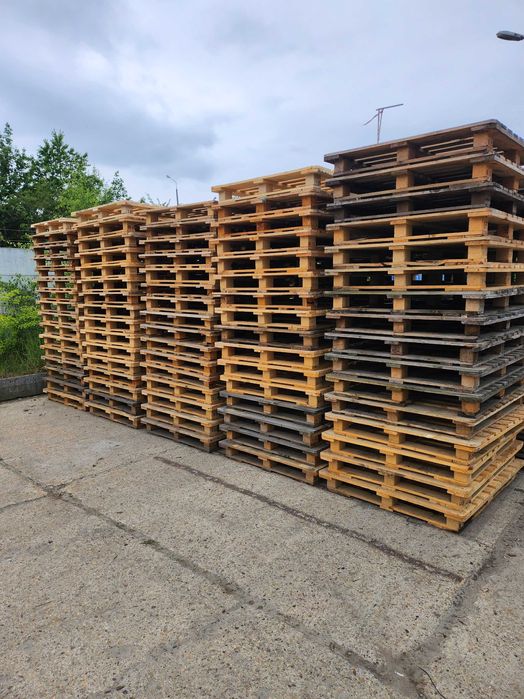 Palety CP7 130x110 drewniane używane przemysłowe chemiczne