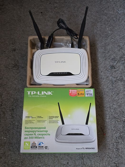 Роутер TP-LINK TL-WR841ND V9.2 с USB проводом для повербанки +OpenWrt