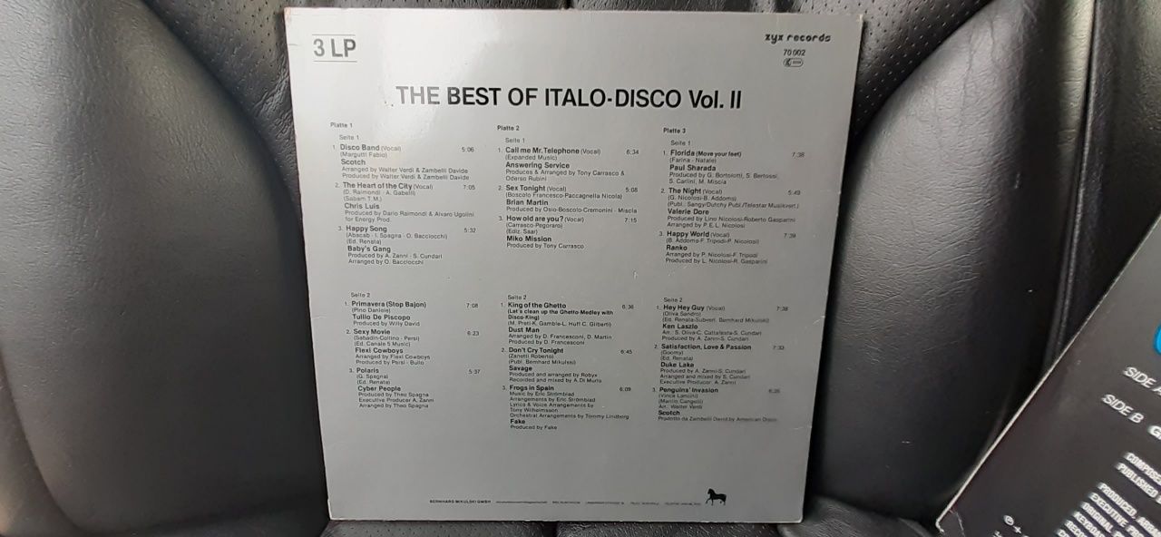 The Best Of Italo Disco vol.2 3 plyty lata 80 italodisco winyl