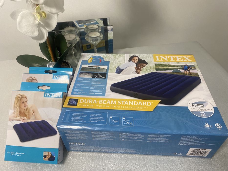 INTEX Materac + 2 poduszki Zestaw Nowe