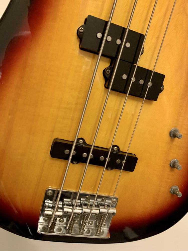 Gitara basowa Aria STB PJ pickupy Merlin