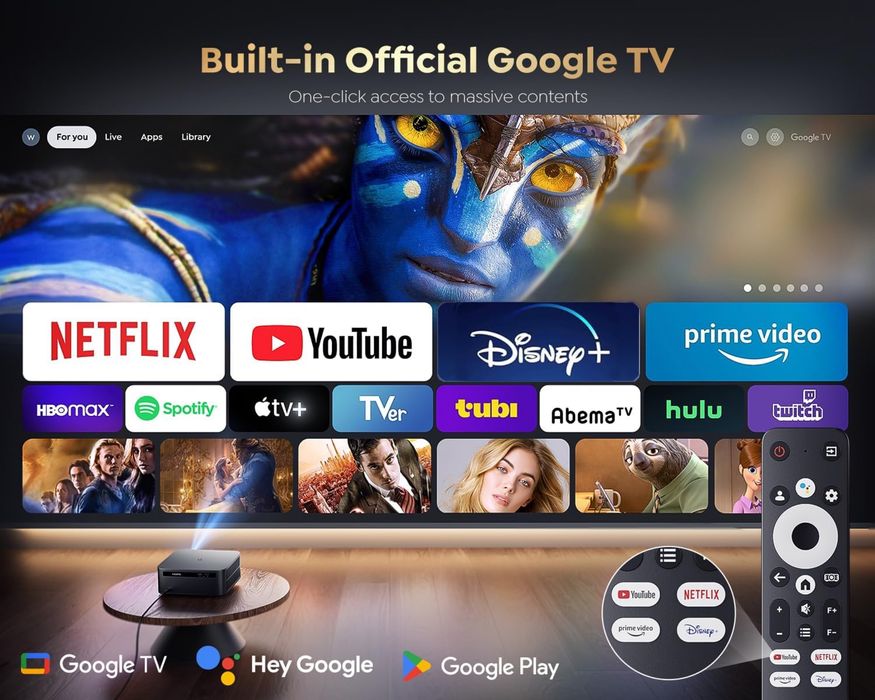 Projetor Putrims K12 - 4K