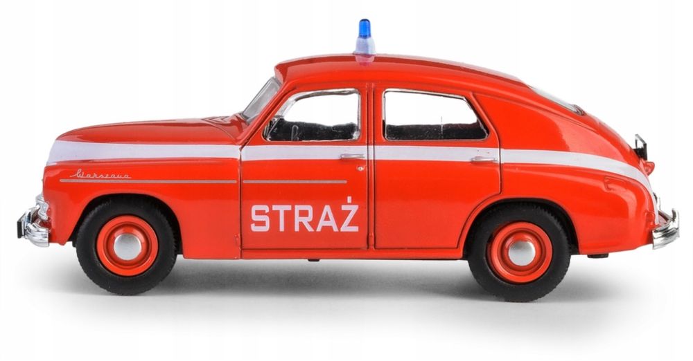 Samochód Model Warszawa M-20 Straż kolekcja PRL