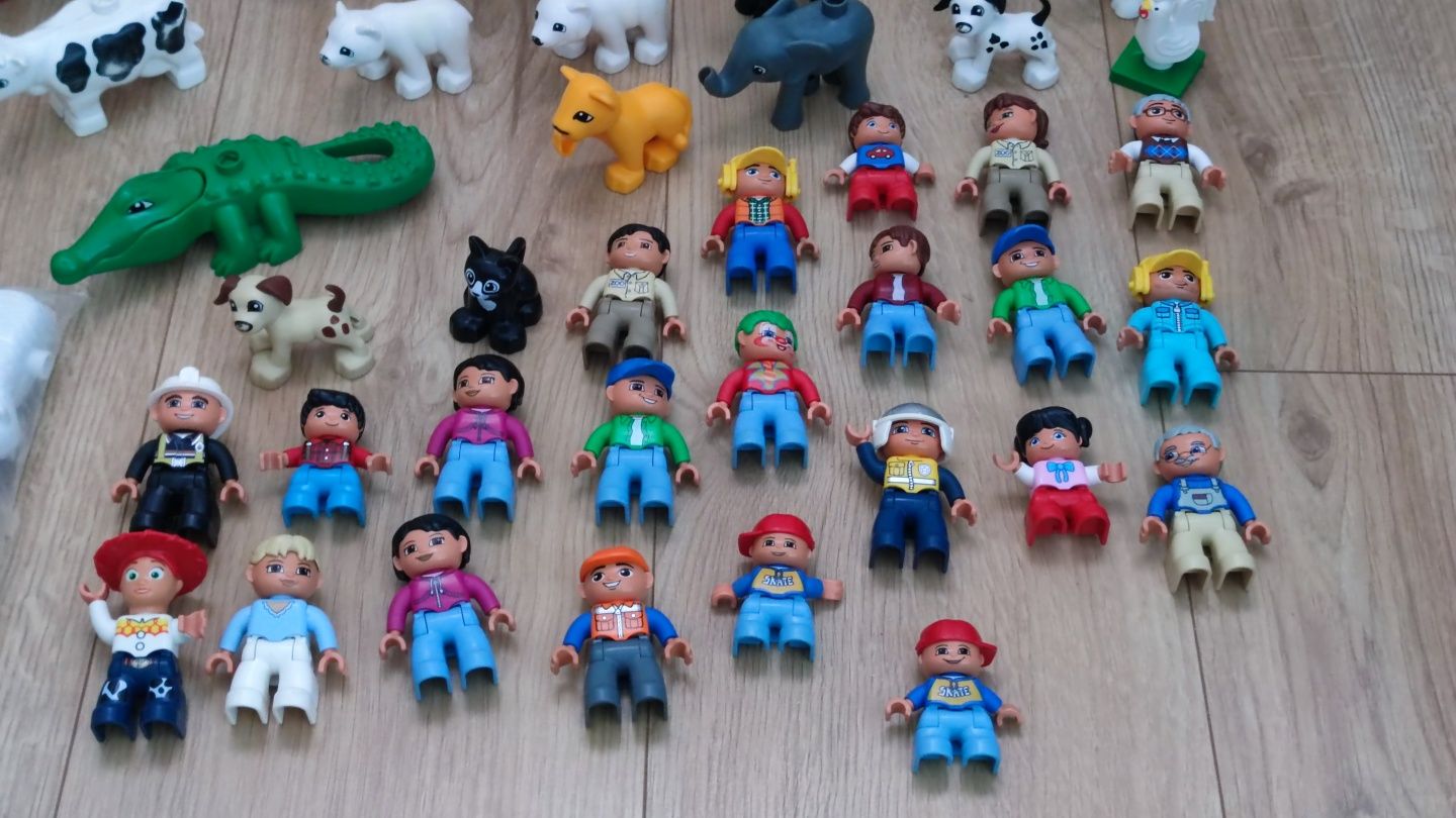 LEGO Duplo figurki ludziki zwierzeta zestaw