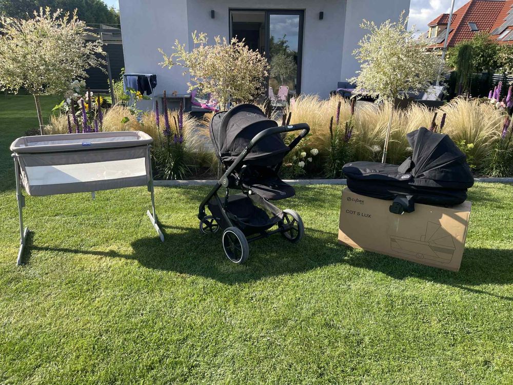Sprzedam wózek Cybex Balios S, gondole oraz dostawkę Chicco - zestaw
