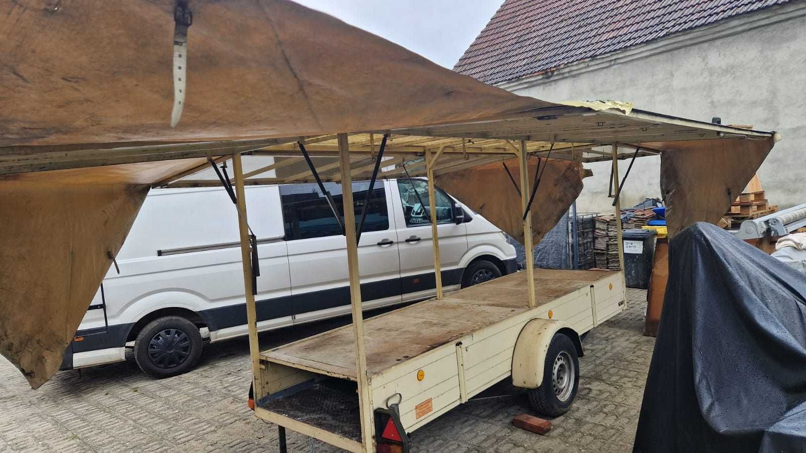 Przyczepka handlowa sprzedażowa gastronomiczna handlowa giełda targ