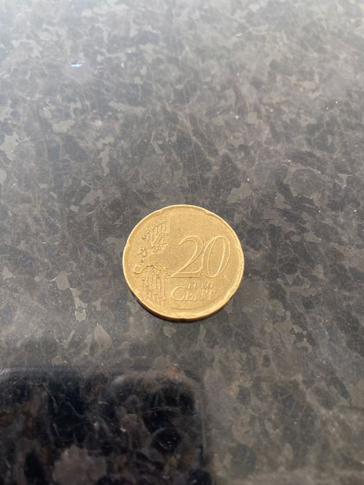 Moeda 20 cêntimos Malta 2008