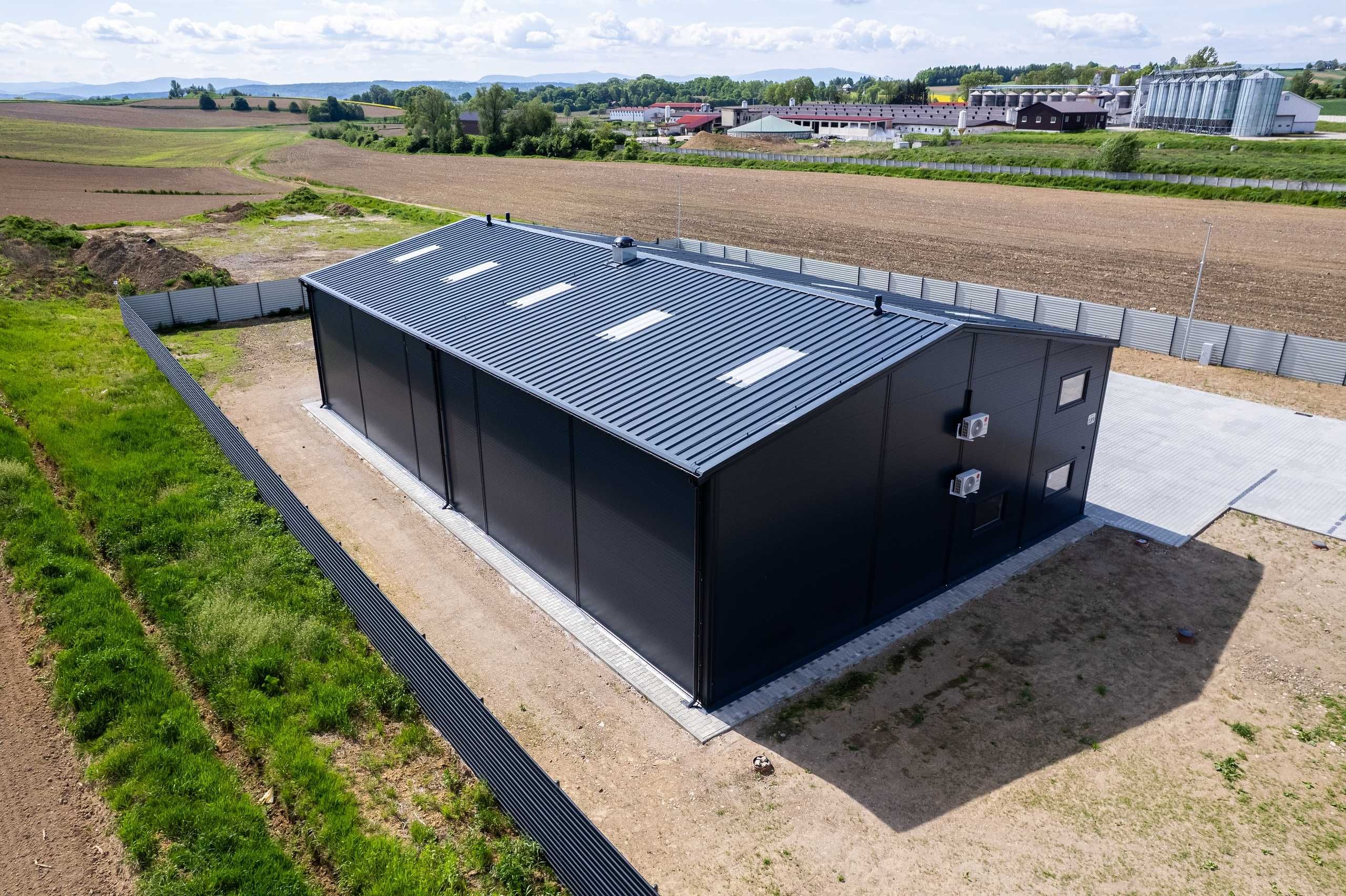 Hala Ocieplana 16x25x5,5m + Biuro Magazynowa Magazyn PIR Stalowa 400m2